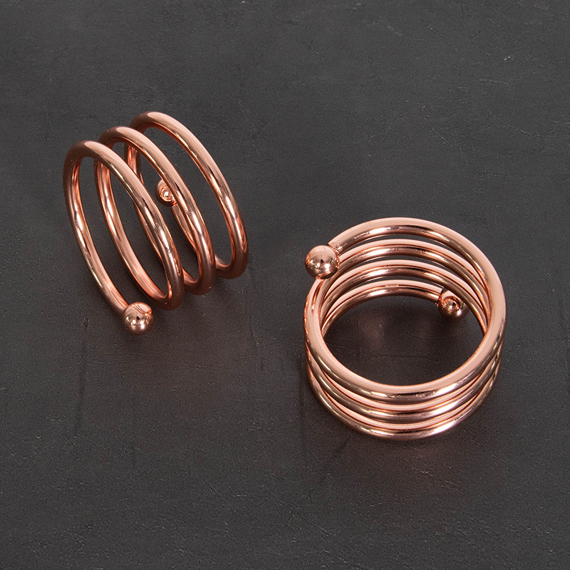 Cross-border hot-selling hotel napkin buckle, simple metal decorative Western napkin ring, meal buckle ring, tableware