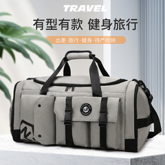 干湿分离大容量旅行包男女潮流双背运动包加厚耐磨出差短途行李袋