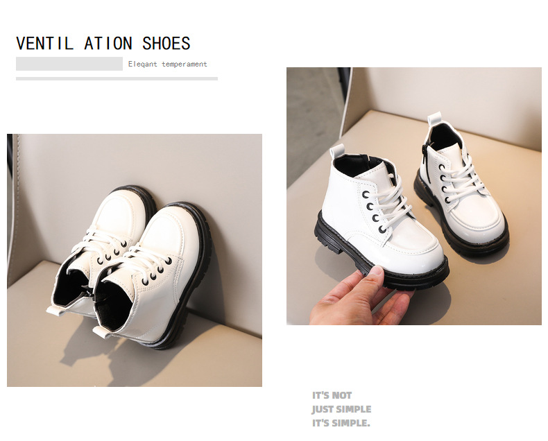 Dziecięce botki chunky unisex z eko skóry w stylu martin_voghion.com