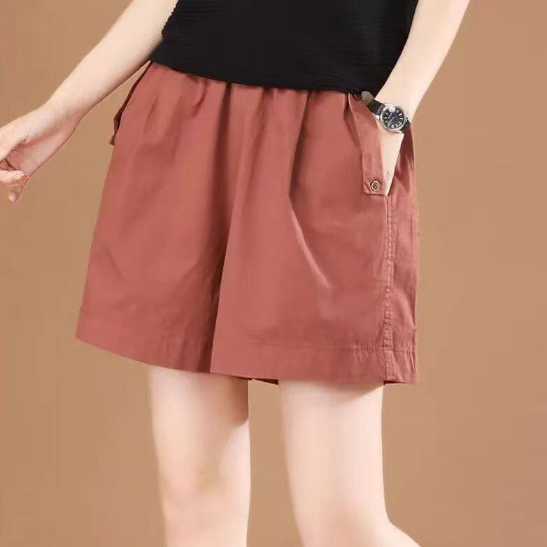 2026 Summer Thin Textured Casual Shorts for Women, Plus-Size High-Waisted Loose Sports Pants, Versatile Wide-Leg Pants for Outdoor Wear 2026 Summer Thin Textured Casual Shorts for Women, Plus-Size High-Waisted Loose Sports Pants, Versatile Wide-Leg Pants for Outdoor Wear
