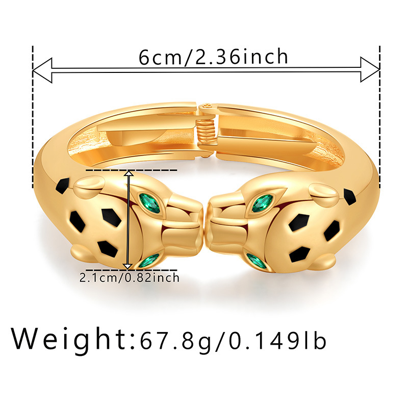 Exaggerated Animal Alloy Plating Rhinestones Womenu0027S Bangle