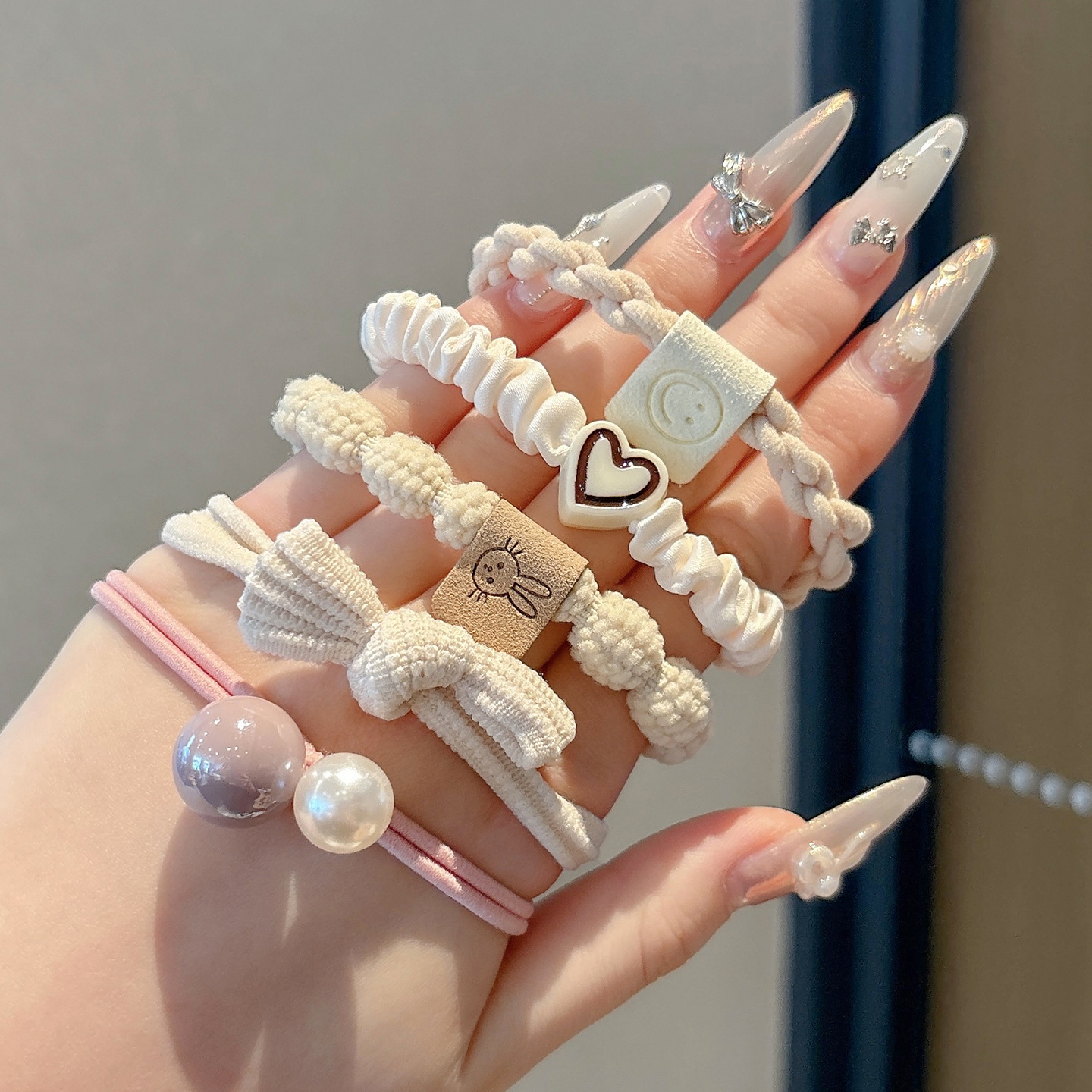 Coletero de goma, simple, de alta elasticidad, duradero, anillo para el cabello para mujer, nuevo estilo 2025, accesorio para el cabello de niña, cubierta de cuero.