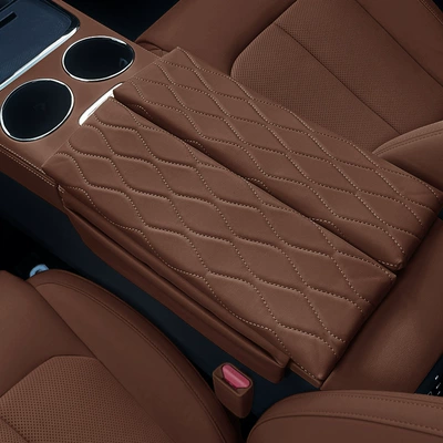 Storage Booster Pad Storage Interior – Armrest box pad - leapmo-c11-c01-wood-brown