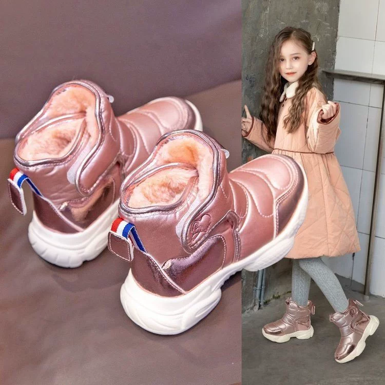 2024 зимняя хлопчатобумажная обувь для мальчиков и девочек дикая теплая обувь для студентов