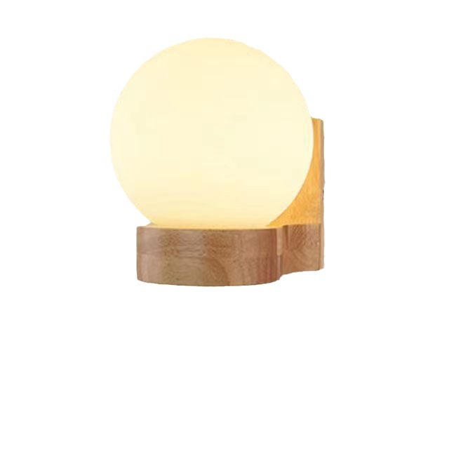 Lámpara de noche de dormitorio de madera de estilo japonés madera maciza creativa pastoral China lámpara de pared de hotel color madera sala de estar lámpara de pasillo