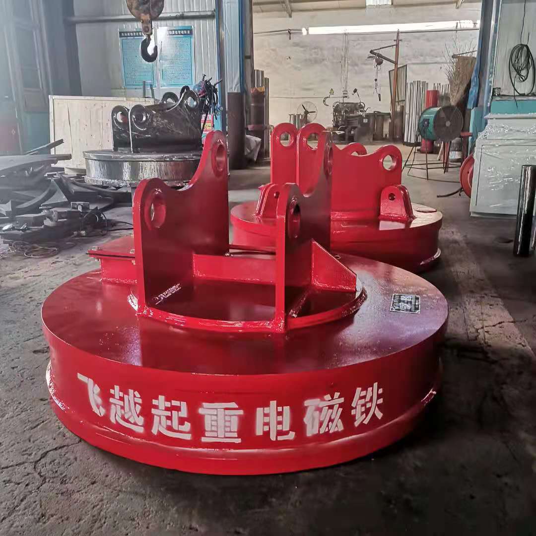 飞越电磁挖机专用电磁吸盘、高频强磁能耗低绝缘好