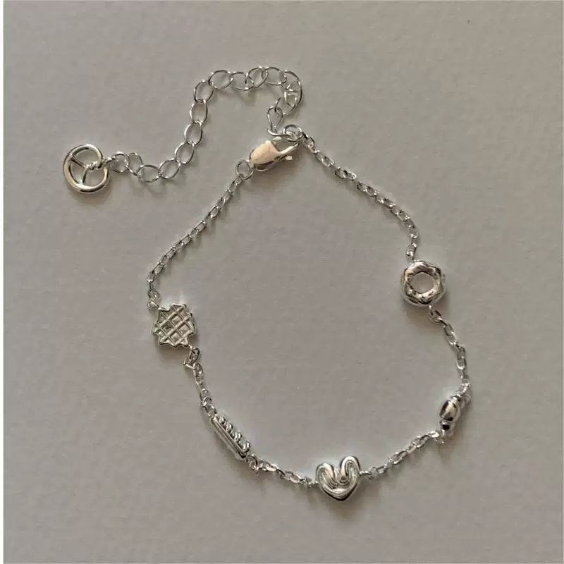 Кошелек, браслет, брендовая цепочка, Южная Корея, образец 925 пробы, простой и элегантный дизайн