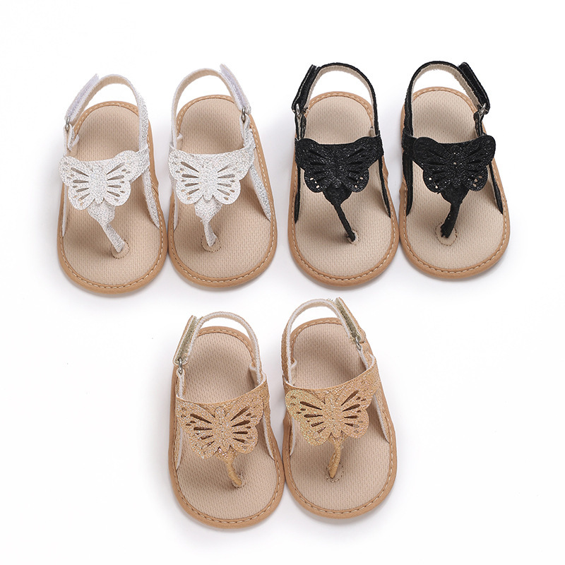 Summer Baby Girl Simple Princess Baby Toddler Shoes Butterfly Non-slip Breathable Fashion Herringman Anti-drop Sandals