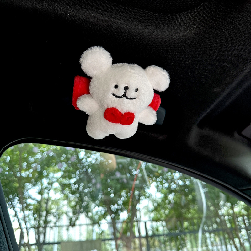 Cartoon cute line puppy car pasaman mango cubierta accesorios manija de puerta decoración interior muñeca moda