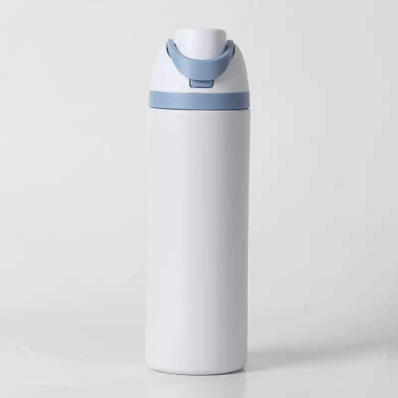 亚马逊高颜值不锈钢保温杯 创意保温杯大容量户外 弹跳双饮水壶