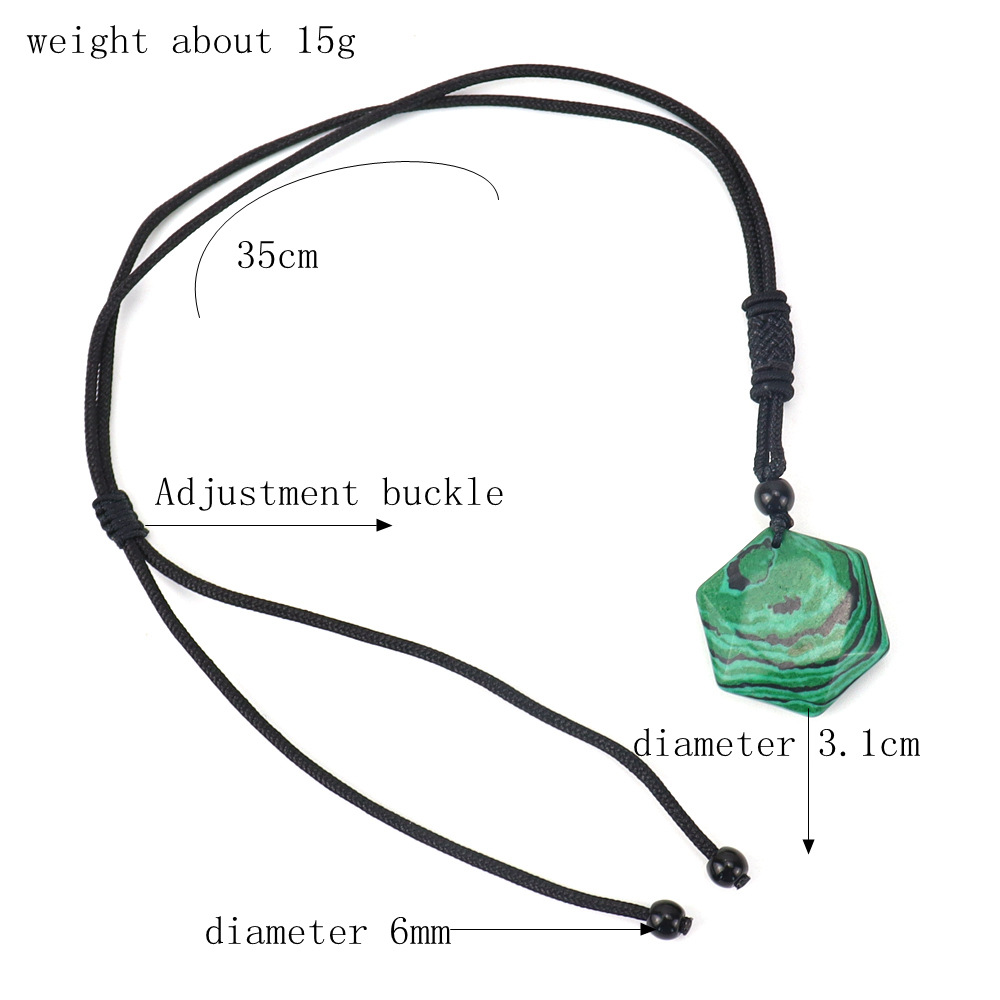 Fashion Hexagram Crystal Plating Pendant Necklace 1 Piece