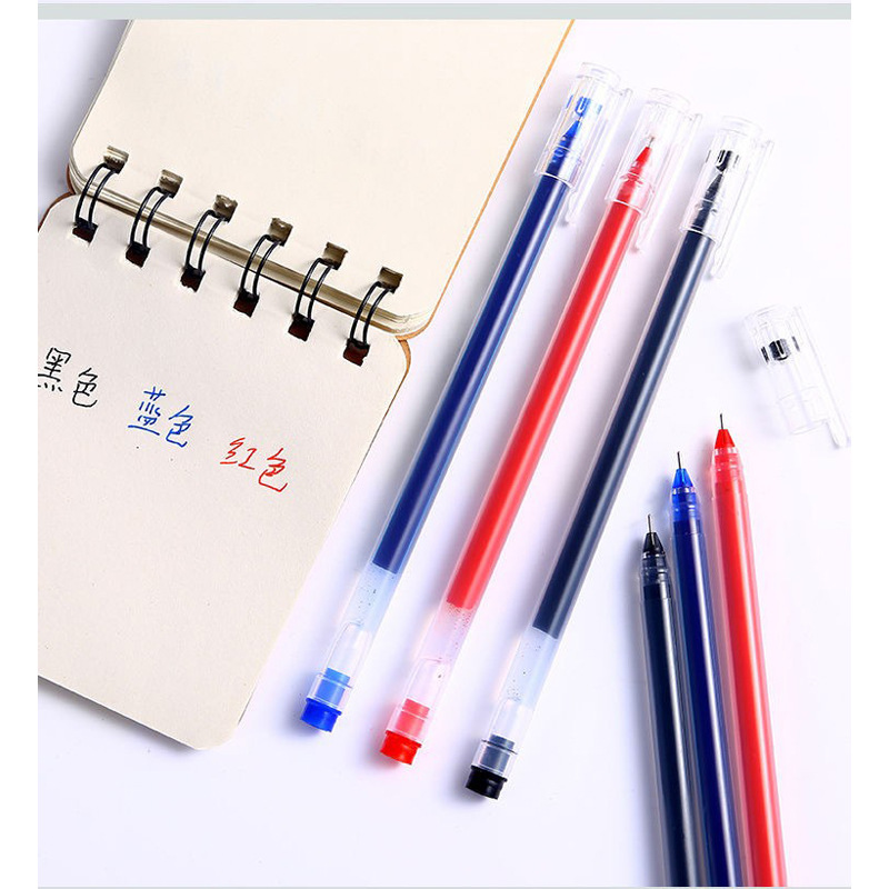 【10支装】学生中性笔巨能写大容量0.5MM全针管头碳素考试签字笔