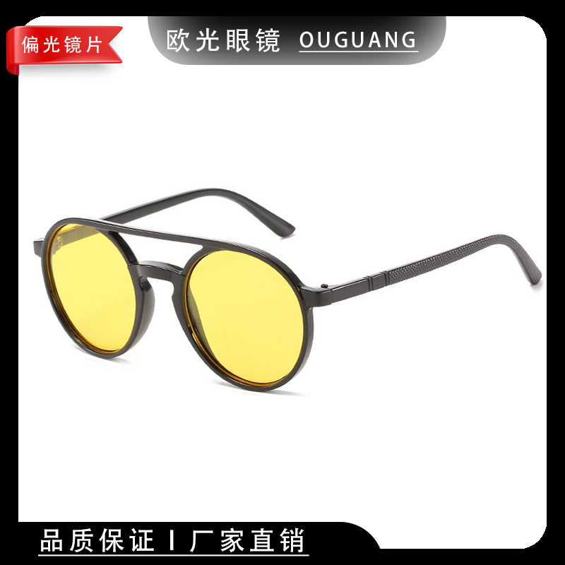 Nueva visión nocturna personalizada marco gafas de sol transfronterizo UV marco completo gafas de sol ventas directas de la fábrica