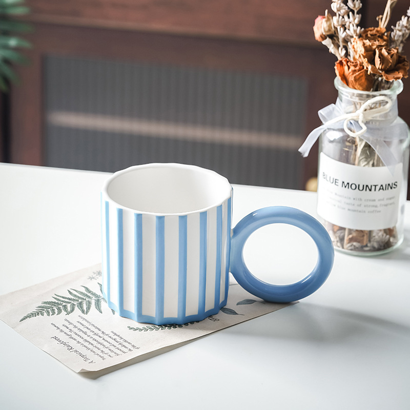 Ceramic Coffee Mugs For Office Trendy Creative Gift Set For Pairs_voghion.com