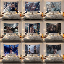 动漫挂毯 鬼刀系列装饰背景墙壁毯挂布涤纶材质适用客厅卧室装饰