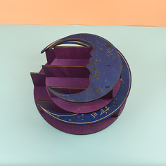 Amazon MoonCrystal Shelf Moon Crystal Stand Crystal Altar Storage Shelf Essential Oil Stand for Wood Products