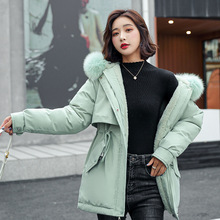 中长款派克服女2021冬季新款韩版加厚宽松保暖棉衣大码女式棉服