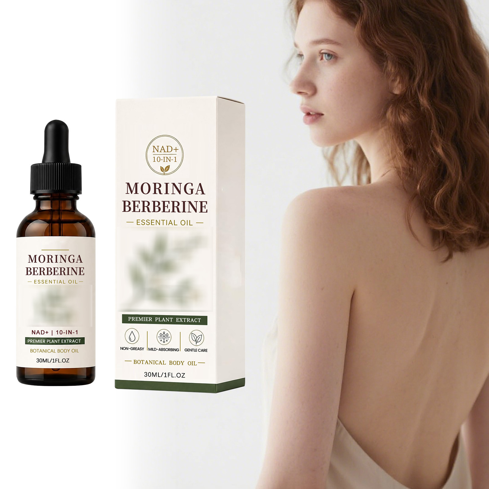 Plant-Based Moisturizing Essential Oil. Plant Ingredients Are Delicate, Smooth, and Hydrating, Providing Care for the Skin. Daily Care Essential Oil