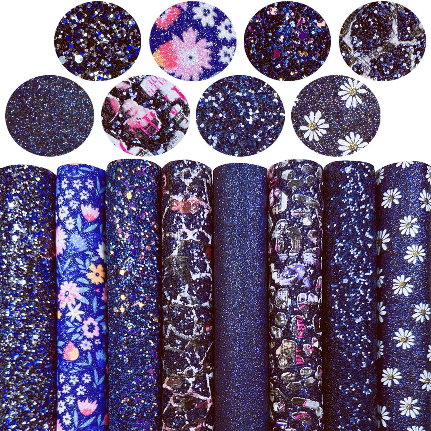 Navy children's hairgrip handmade