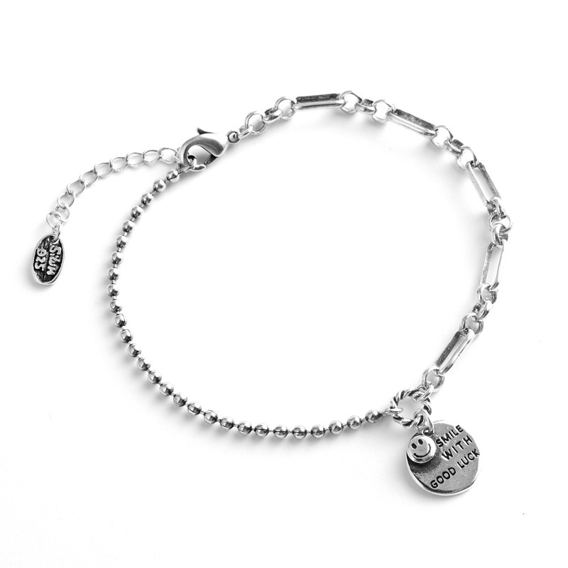 레트로 불규칙한 스마일 팔찌