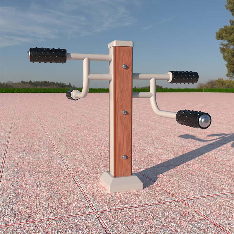 Nuevo estándar nacional al aire libre equipo de acondicionamiento físico de plástico y madera camino de acondicionamiento físico multifuncional integrado equipo de acondicionamiento físico de ancianos equipo de entrenamiento