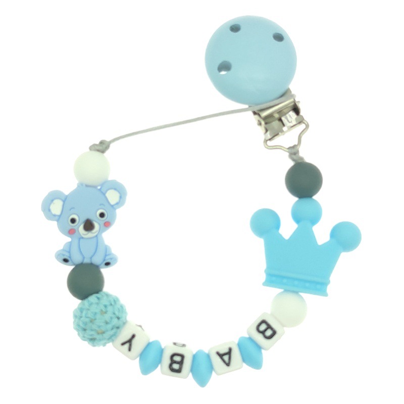 INS Cadena de chupete Koala de silicona caliente suministros para bebés cadena anti-gota cadena molar Cadena de chupete Amazon