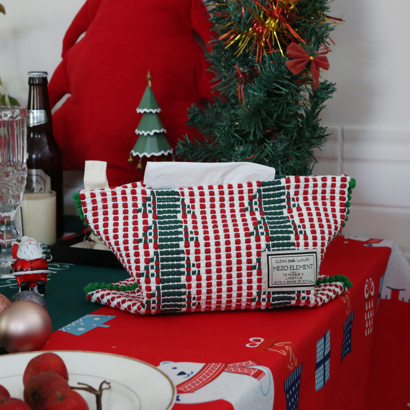 Nordic Baumwolle gewebt Tissue Tasche Aufbewahrungsbox Wohnzimmer ethnische Wind Auto Tissue Luftpumpe_voghion.com