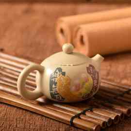 批发云南建水紫陶茶壶全手工白泥彩填壶阴刻阳填泡茶单壶非陶瓷紫