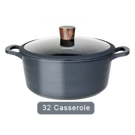 DONNOR estriado ondulado 15 piezas antiadherente cocina granito mármol cocina