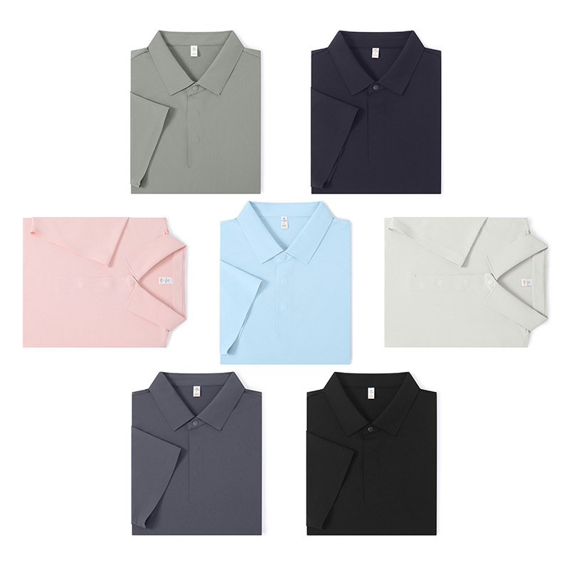 Business Men's Accessible Luxury High-End Lapel T-Shirt Golf Club Polo Shirt Custom Printed Logo