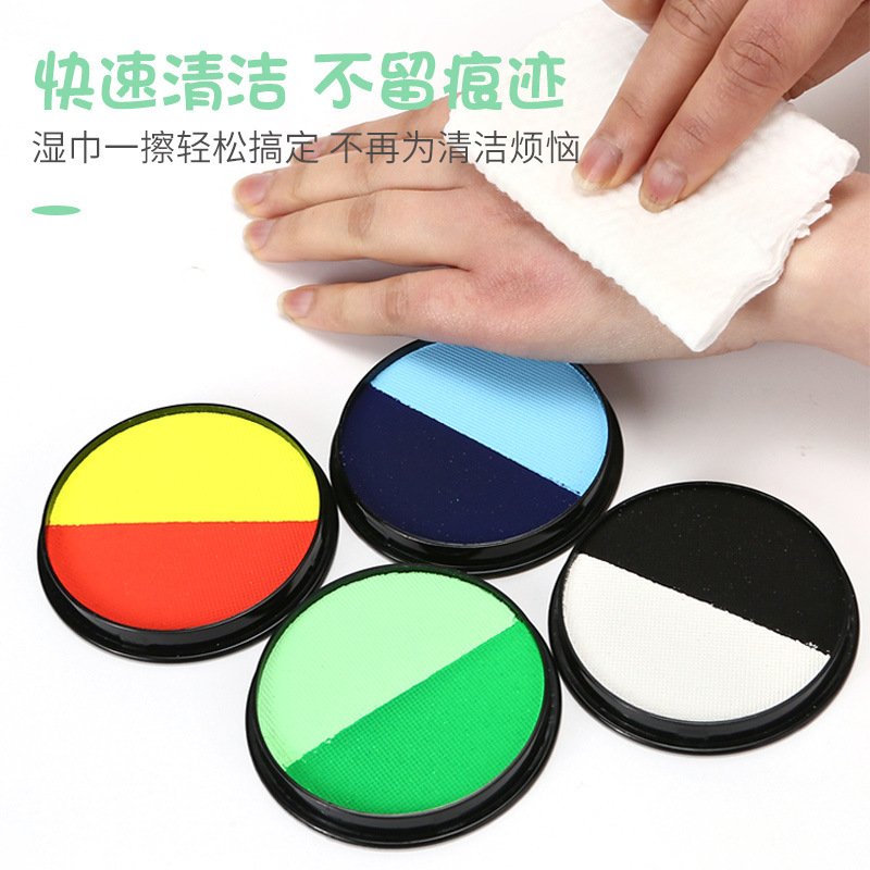 New product 30g dual-color single box water-soluble human body painting colors, festival stage opera face makeup