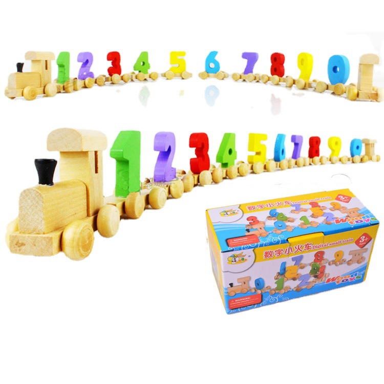 digital wooden train