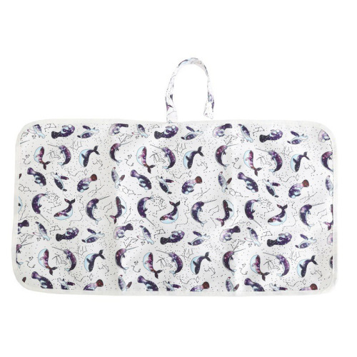 Baby Storage Bag Waterproof Travel Bag Cartoon Outdoors Stroller Hook Diaper Wet Storage Pack Doodle Dual Zipper