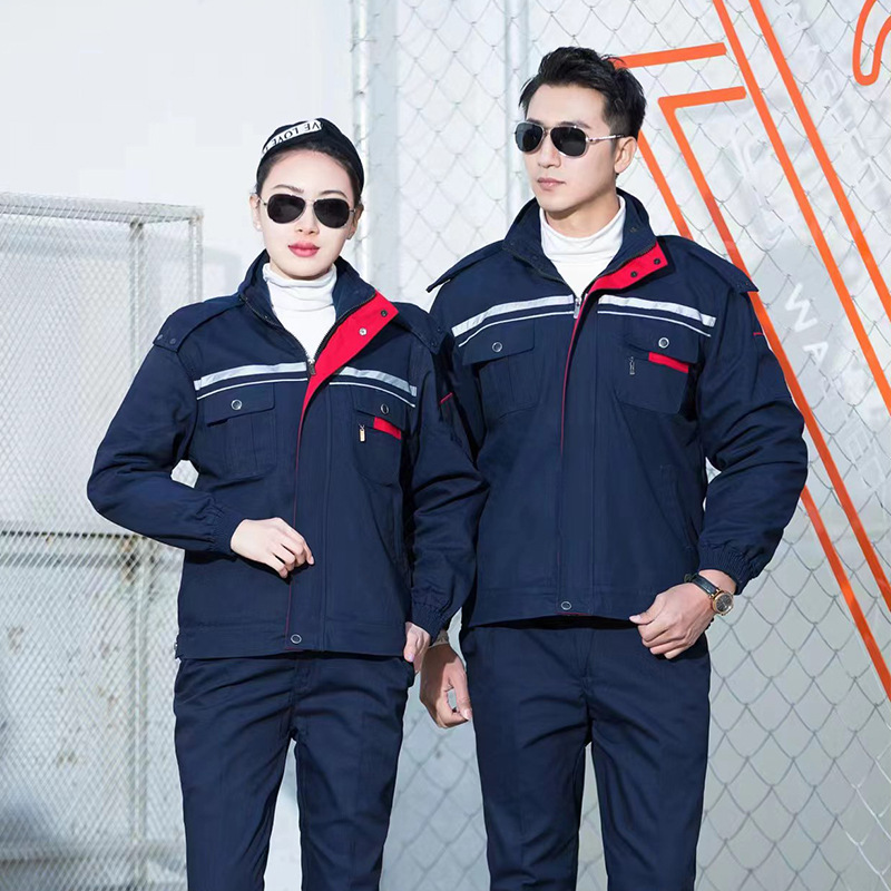 Fabricantes de invierno en stock set de ropa de trabajo de algodón juvenil taller de fábrica de ropa de trabajo de protección laboral se puede hacer logotipo