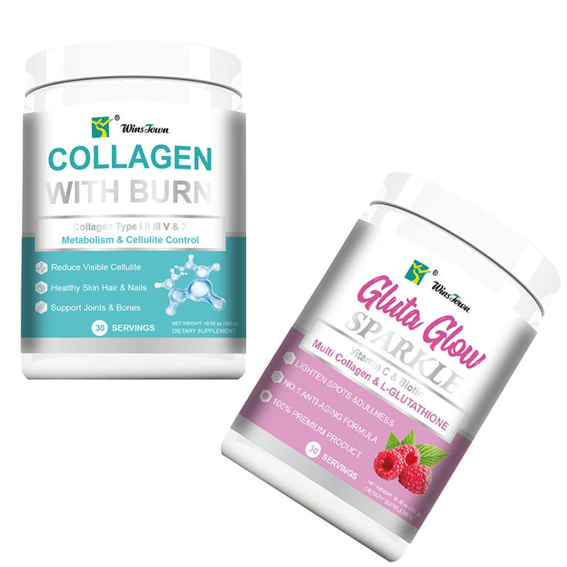 Collagen with burn Cross Border Collagen Powder Gluta Glow Sparkle Powder