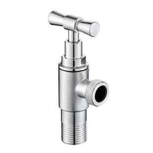 304 stainless steel slow opening large flow angle valve outdoor anti-freezing crack 4 points stainless steel water stop valve thickened triangle valve