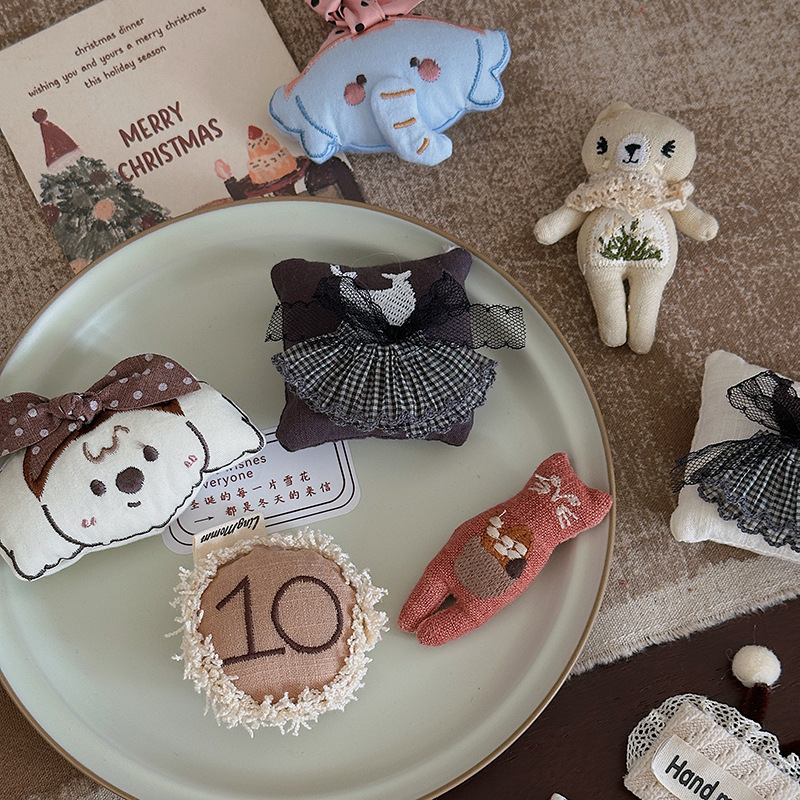 New Autumn and Winter Texture Accessories, Christmas Decorations, DIY Handmade Fabric, Bunny House, Floral Materials