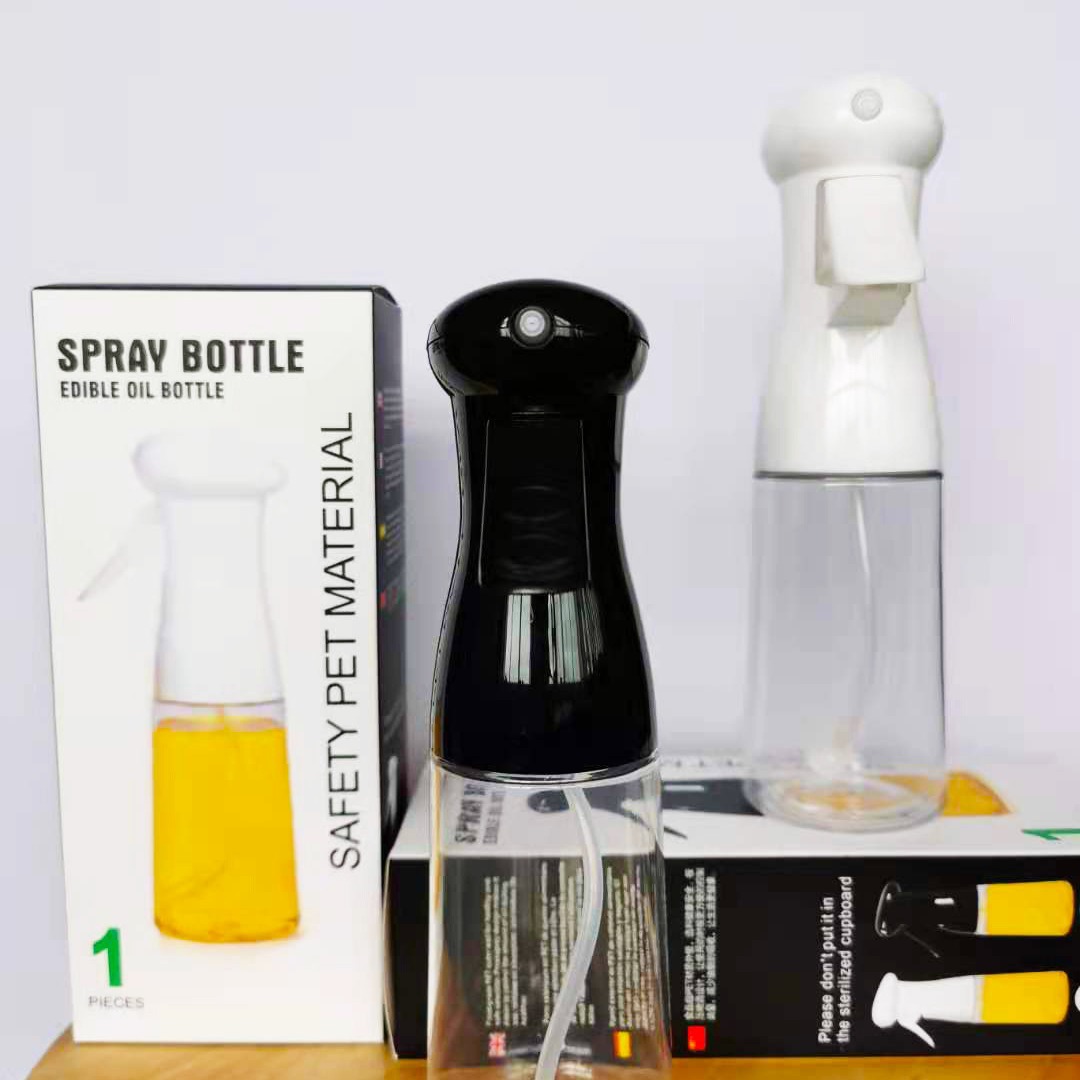 Aceite de cocina neumático en caja transfronteriza aceite de oliva botella de vinagre botella de spray de aceite botella de control de aceite de cocina olla de aceite de vidrio