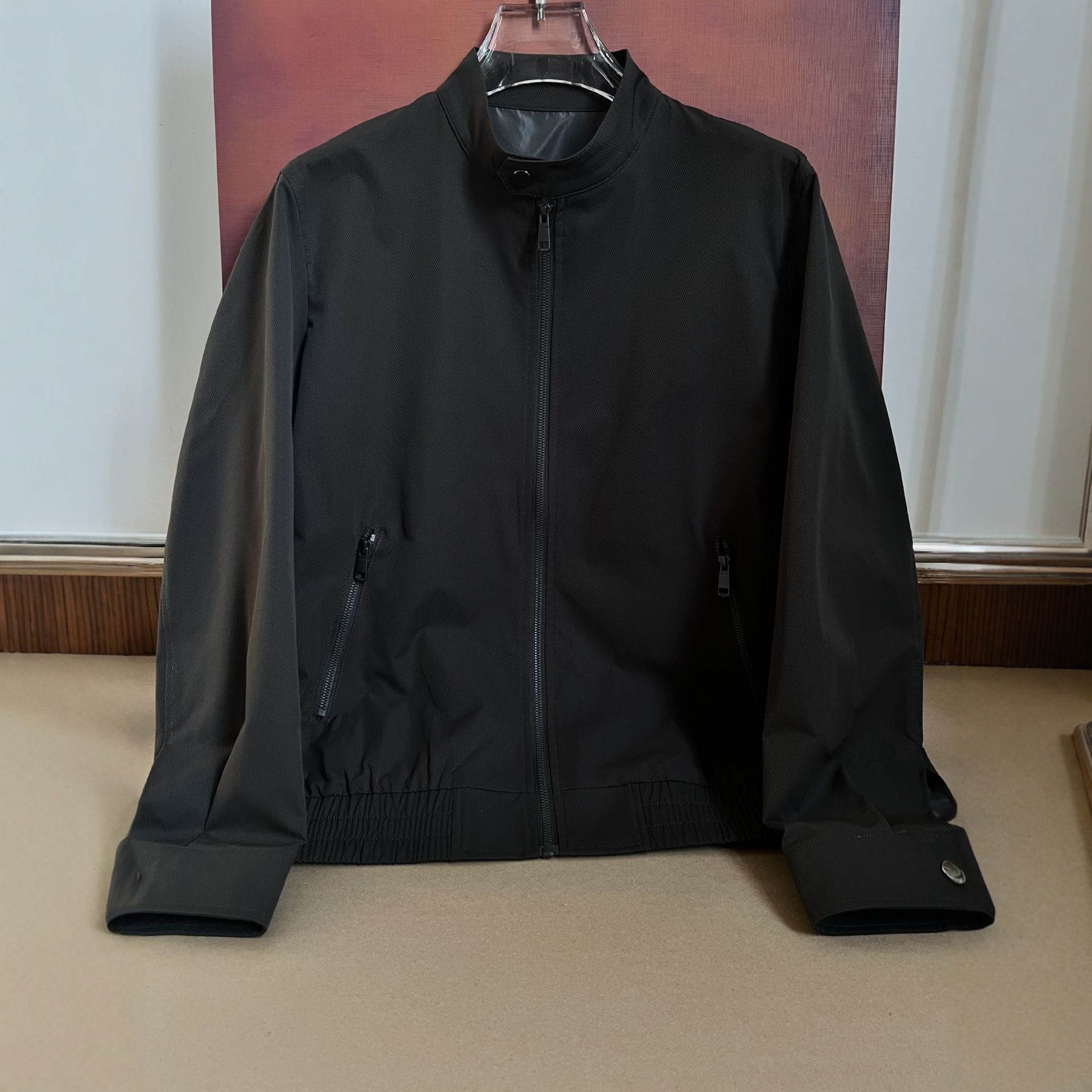 Spring And Autumn American Classic Harrington Executive Windproof Breathable Men's Commuter Stand Collar Zipper Jacket_viptrois.com