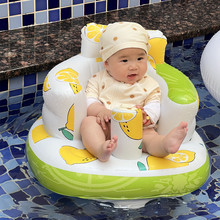 韓版寶寶坐立洗澡浴凳方便攜帶防摔椅學座椅嬰兒充氣沙發可折疊