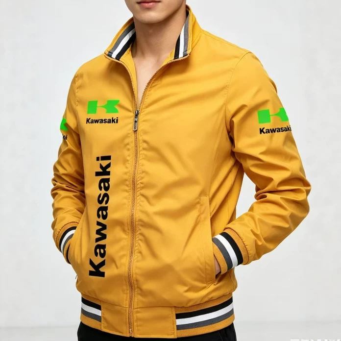 2026 Cross-Border Kawasaki Motorcycle Off-Road Casual Loose Trendy Sports Men's Fashion Cardigan Large Size Men's Clothing with Logo 2026 Cross-Border Kawasaki Motorcycle Off-Road Casual Loose Trendy Sports Men's Fashion Cardigan Large Size Men's Clothing with Logo