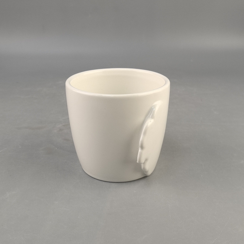 Taza de cerámica creativa, nicho de diseño de alas lindas, regalos de vacaciones creativos, nueva fábrica de taza de cerámica.