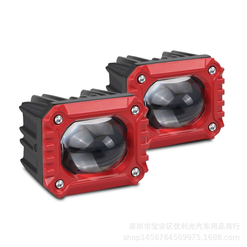 Трансграничная мотоциклетная светодиодная фара M10 Лазерная линза желто-белая Взрывная фара дальний и ближний свет мотоциклетный прожектор