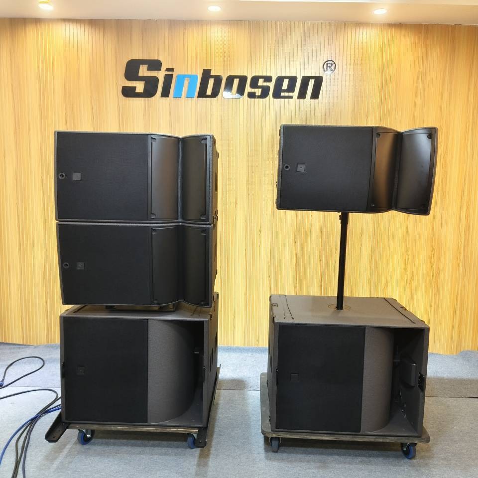 Solo 15 pulgadas línea array altavoz más único 21 pulgadas subwoofer etapa rendimiento combinación de audio rendimiento móvil sistema de refuerzo de sonido