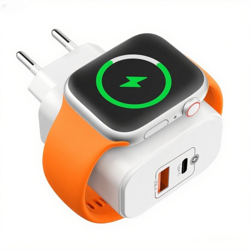 Three-In-One Charger That Is Compatible with Both Apple Phones and Iwatch, Wireless Charger Three-In-One Charger That Is Compatible with Both Apple Phones and Iwatch, Wireless Charger
