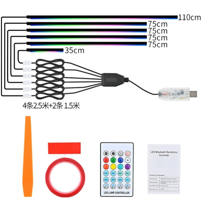 Other lights | USB Car Door Ambient - one-to-six-11075435cm-central-control-4-doors