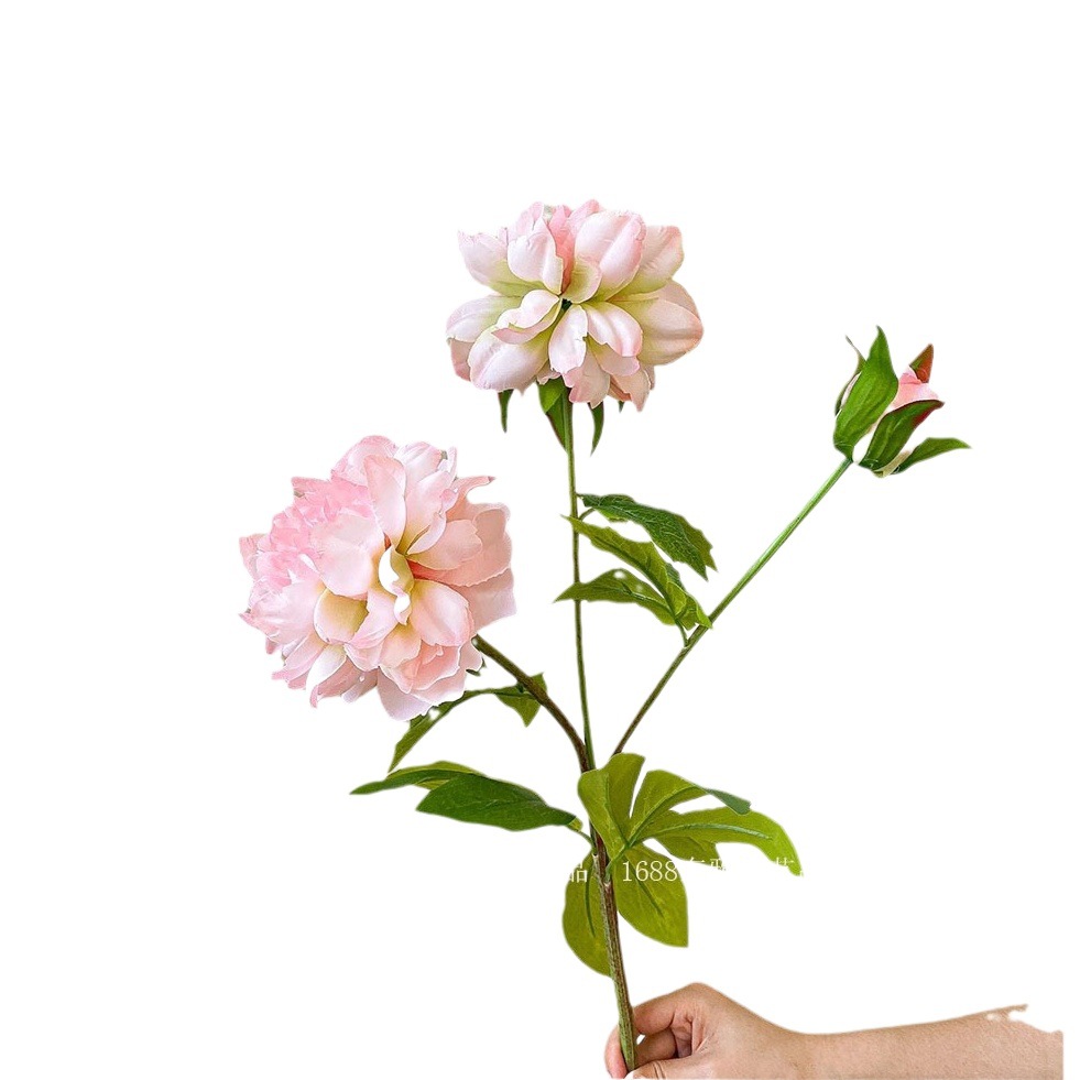 Flor artificial compleja avanzada flor artificial peonía Flor de seda sala de estar decoración del hogar flor fotografía de la boda floral flor artificial