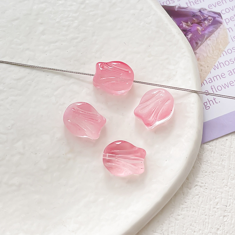 21g Weight Beads Jewelry Making Type 10 * 8mm, 11 * 16mm Jewelry Making Size DIY Jewelry Accessories Classification 10 Pieces Quantity glass Material Leaf, Flower Pattern Simple Style Style 10 Pieces 10 * 8mm 11 * 16mm Glass Leaf Flower DIY Jewelry Accessories Beads 8