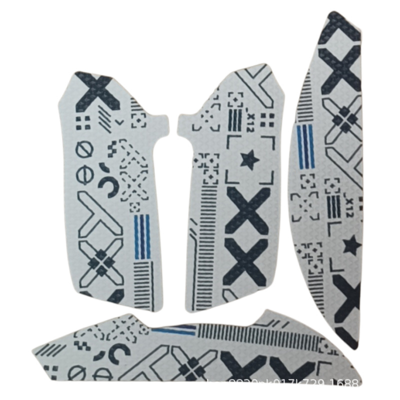 Adecuado para la versión con cable de Thunder Snake Viper 8K versión inalámbrica Ultimate mouse etiqueta antideslizante con estampado de veneno Mini etiqueta antideslizante