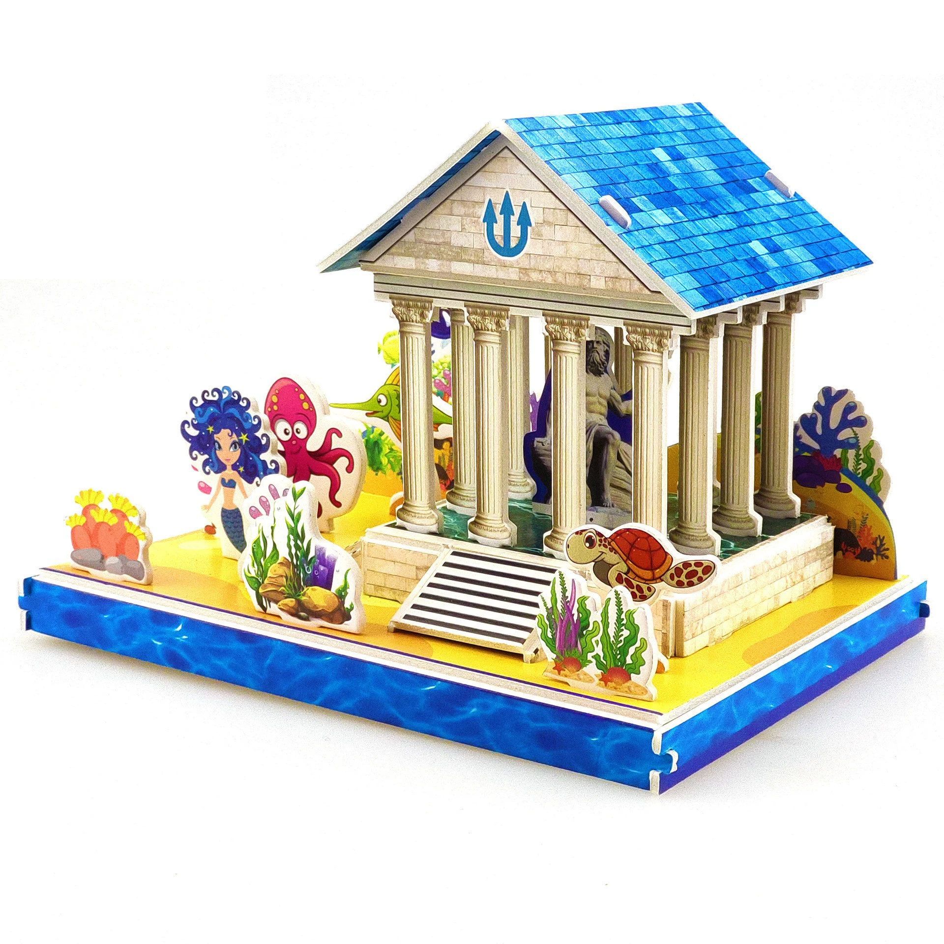 Three dimensional brainteaser, toy, house, interactive constructor, DIY, in 3d format, family style, Birthday gift